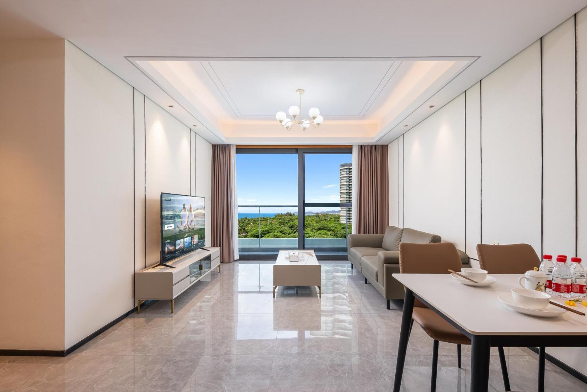 Puhai Sea View Apt By Hailan Tour At Sanya Yazhou Bay#Only 100 Meters To Beach And Sea Swimming Area Exterior foto