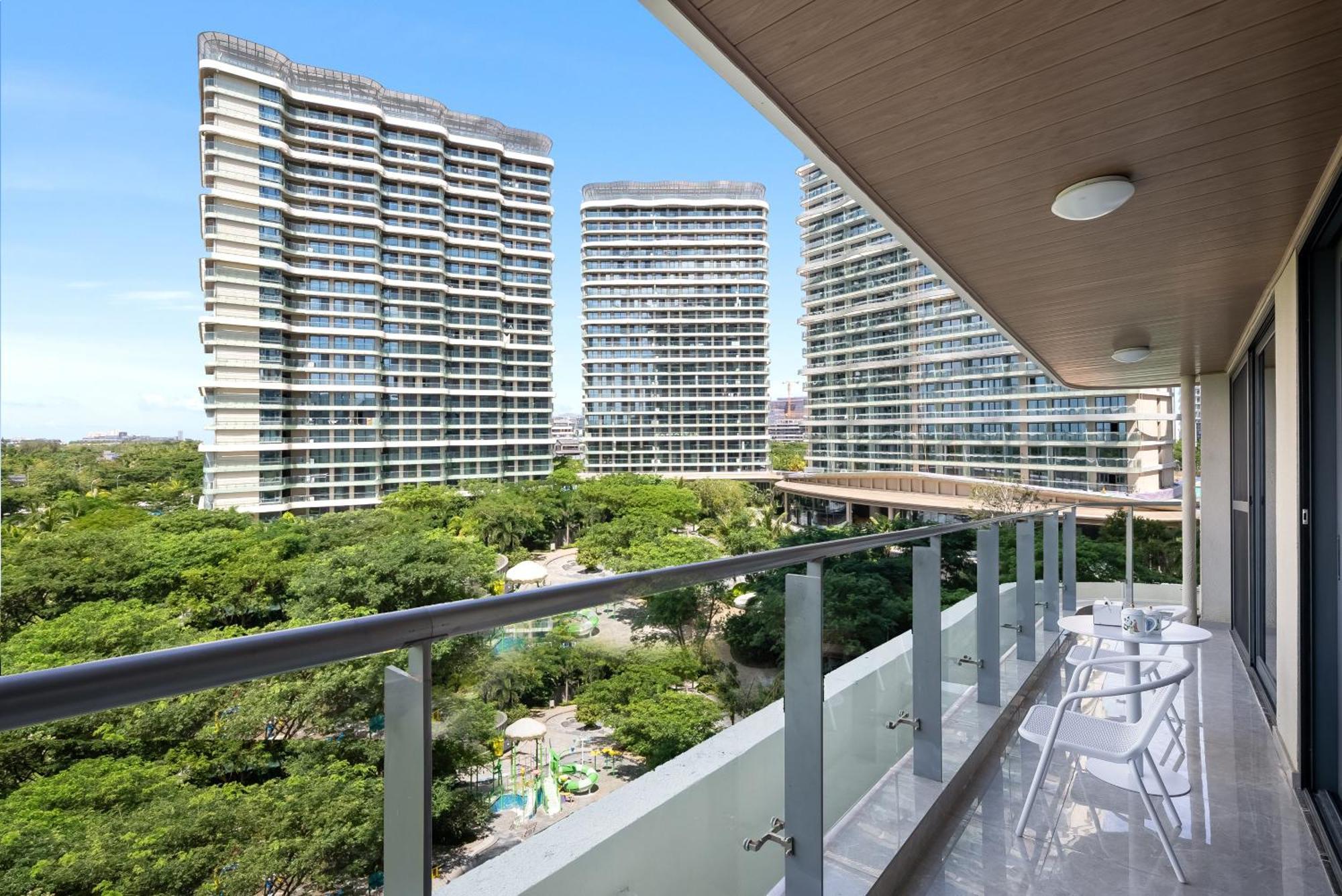 Puhai Sea View Apt By Hailan Tour At Sanya Yazhou Bay#Only 100 Meters To Beach And Sea Swimming Area Exterior foto