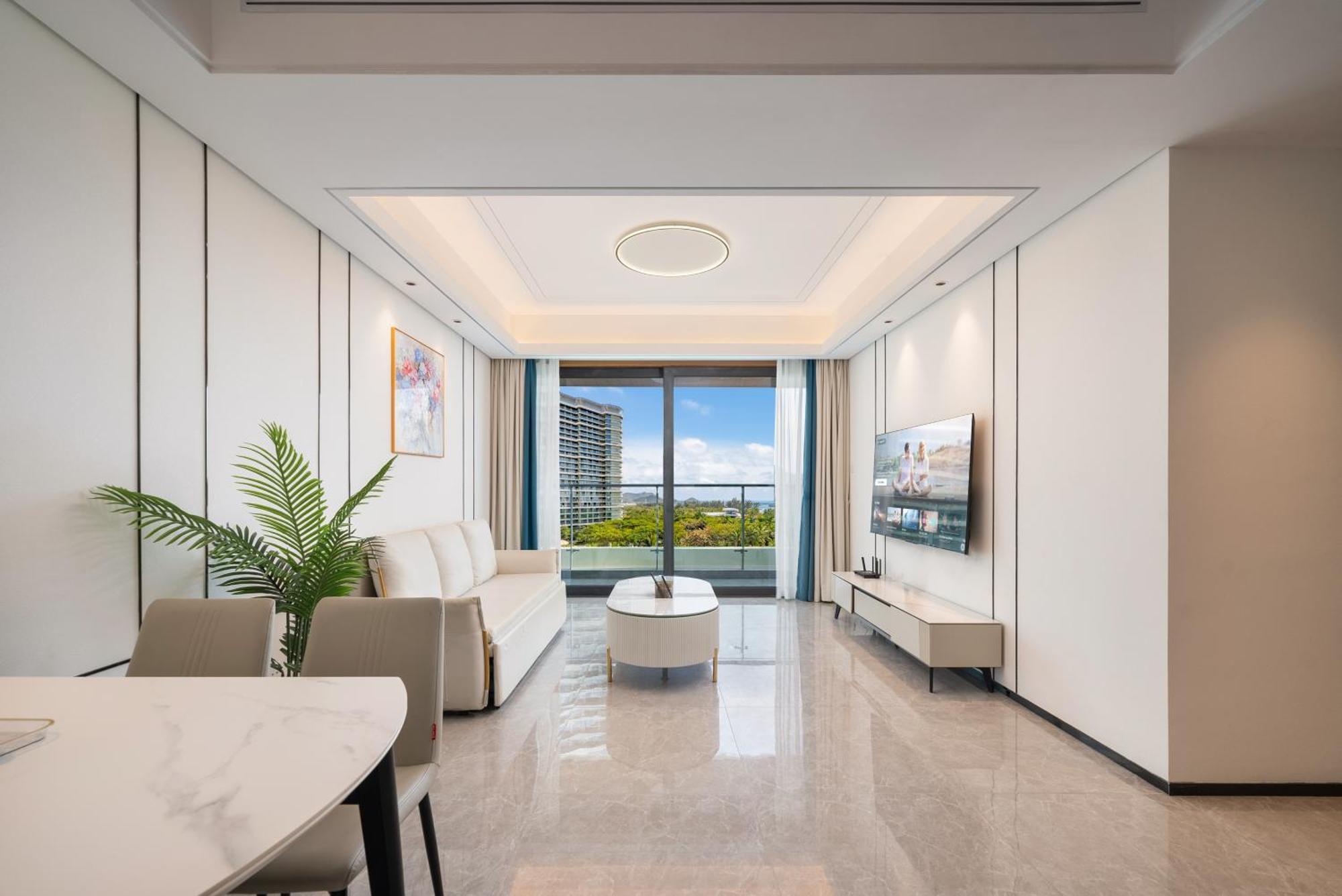 Puhai Sea View Apt By Hailan Tour At Sanya Yazhou Bay#Only 100 Meters To Beach And Sea Swimming Area Exterior foto