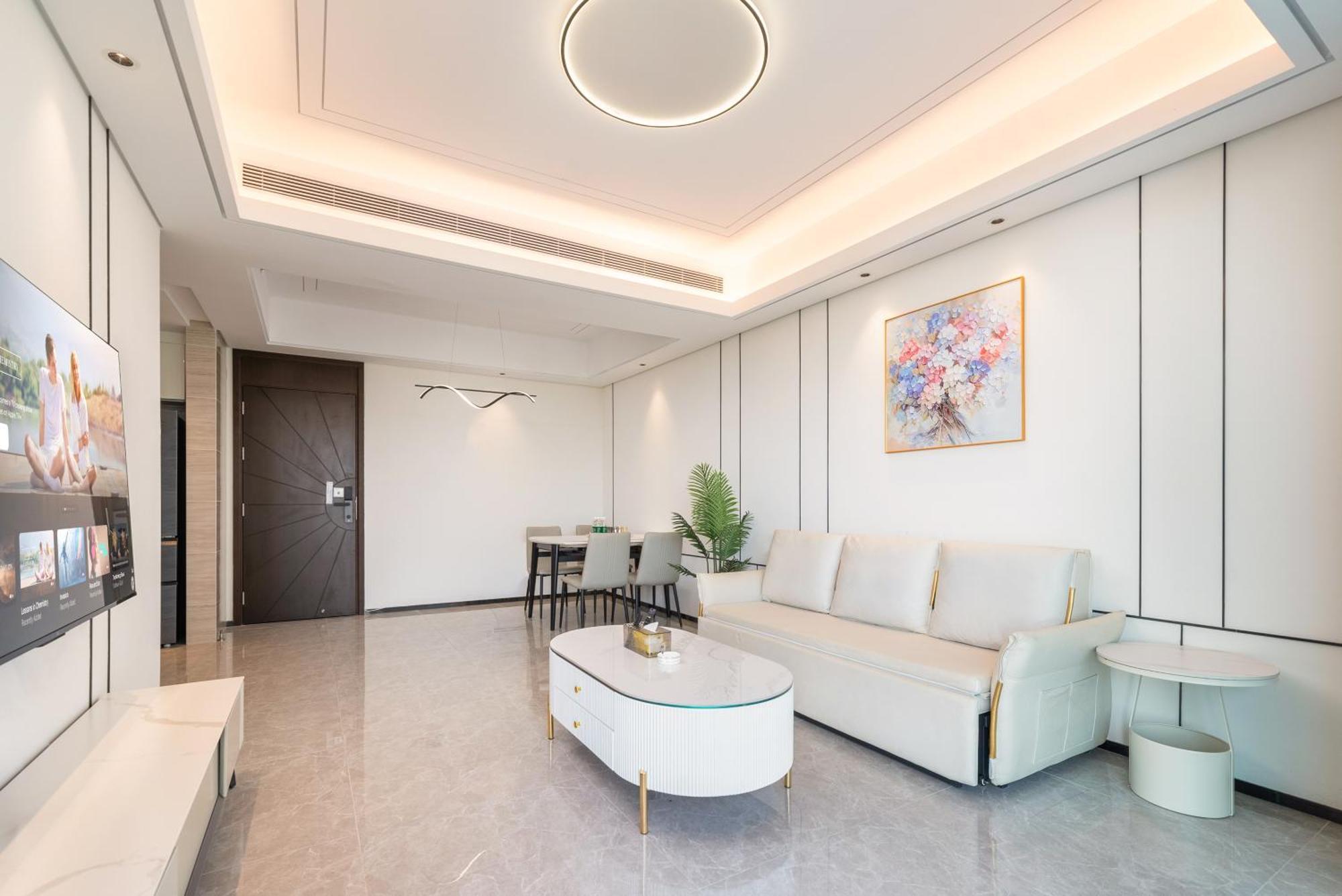 Puhai Sea View Apt By Hailan Tour At Sanya Yazhou Bay#Only 100 Meters To Beach And Sea Swimming Area Exterior foto