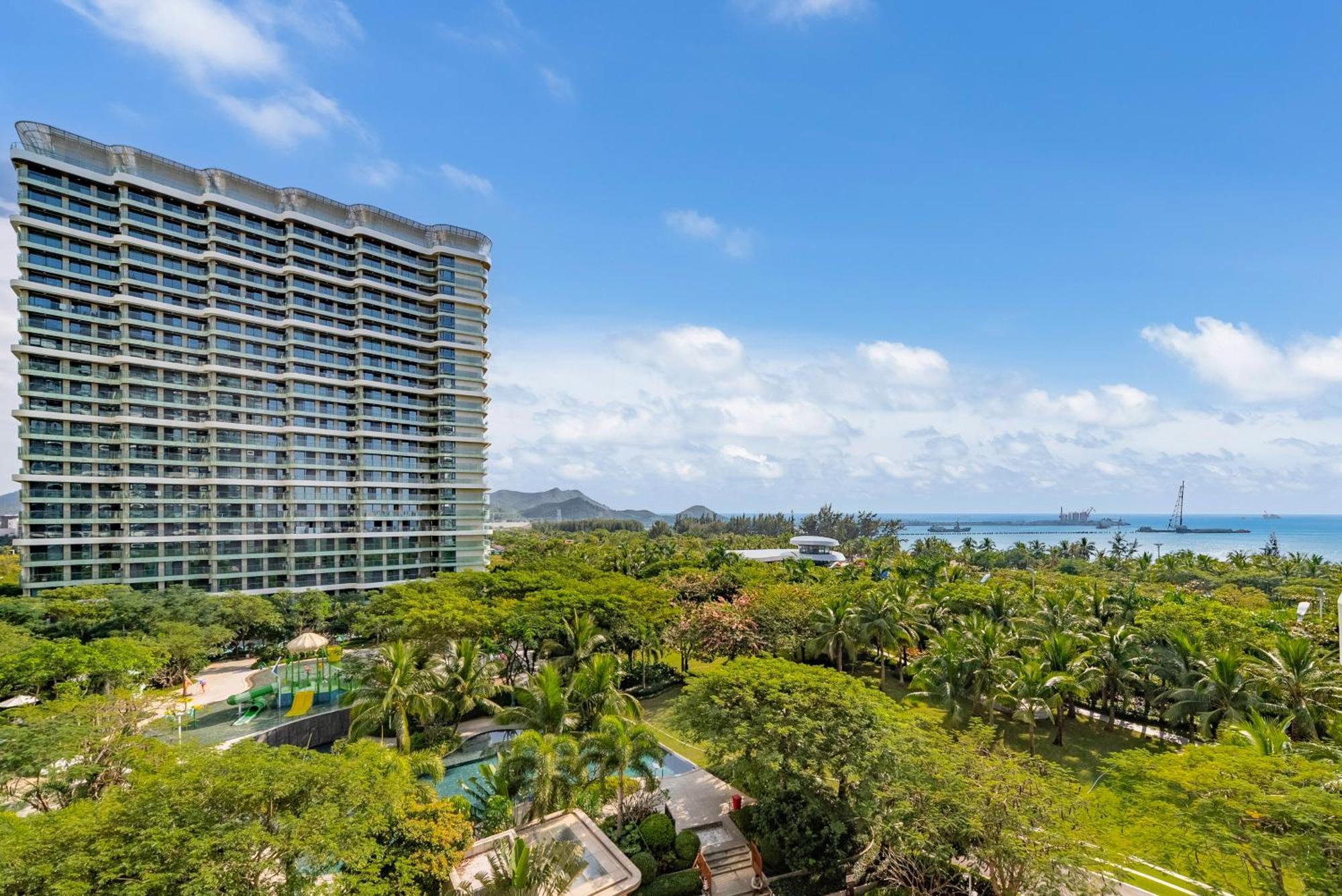 Puhai Sea View Apt By Hailan Tour At Sanya Yazhou Bay#Only 100 Meters To Beach And Sea Swimming Area Exterior foto