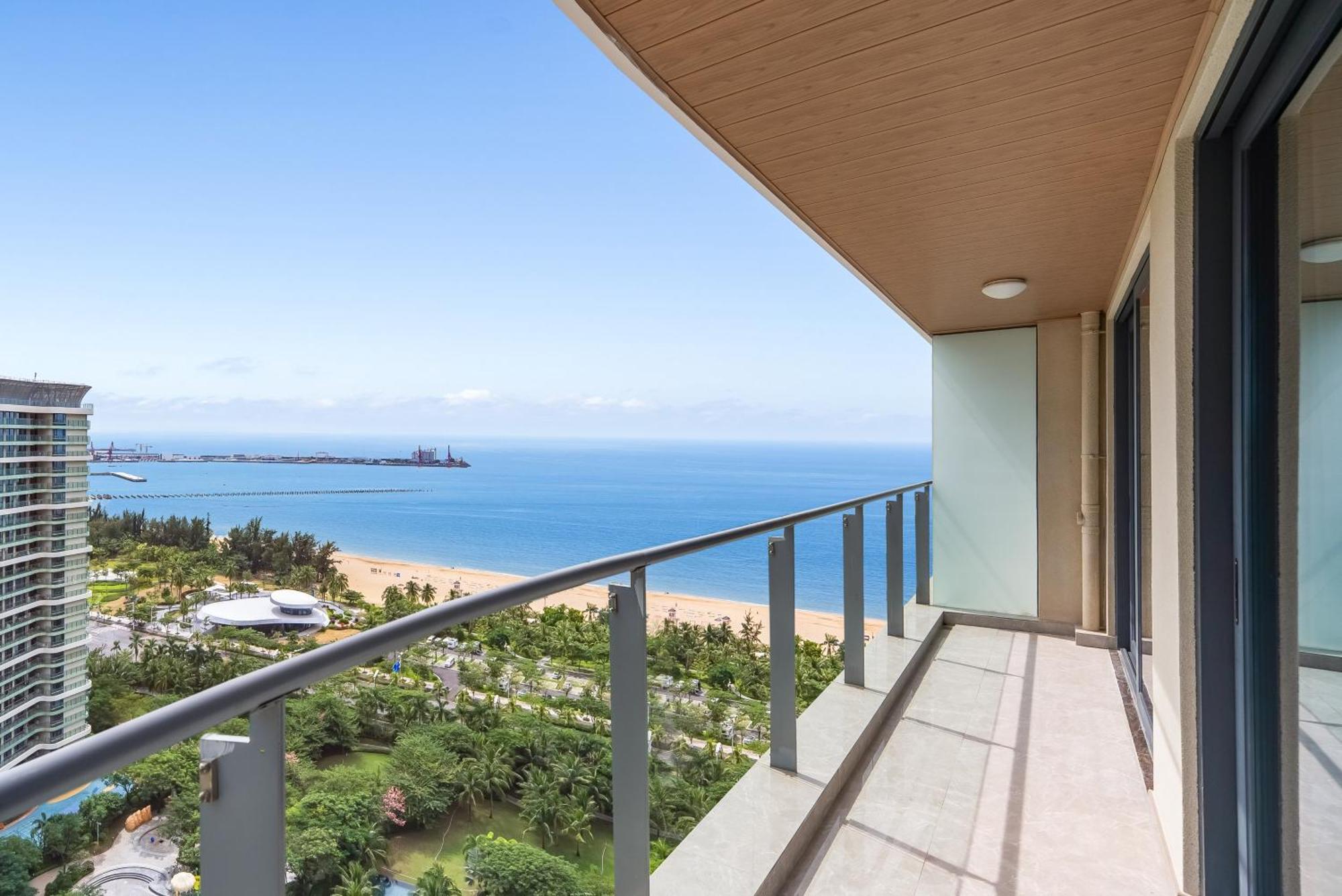 Puhai Sea View Apt By Hailan Tour At Sanya Yazhou Bay#Only 100 Meters To Beach And Sea Swimming Area Exterior foto