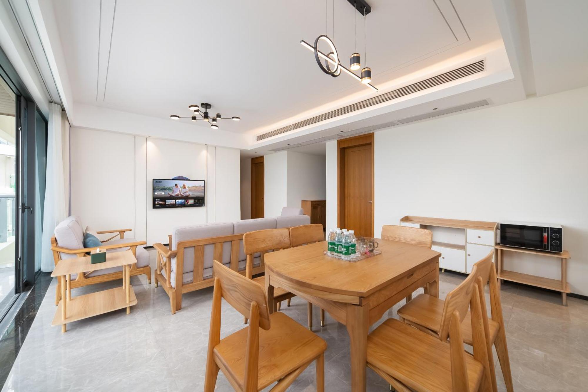 Puhai Sea View Apt By Hailan Tour At Sanya Yazhou Bay#Only 100 Meters To Beach And Sea Swimming Area Exterior foto