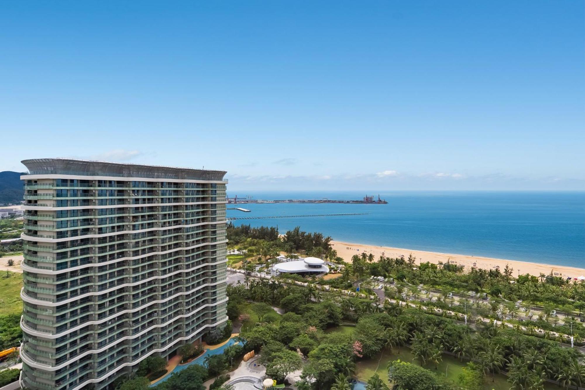 Puhai Sea View Apt By Hailan Tour At Sanya Yazhou Bay#Only 100 Meters To Beach And Sea Swimming Area Exterior foto