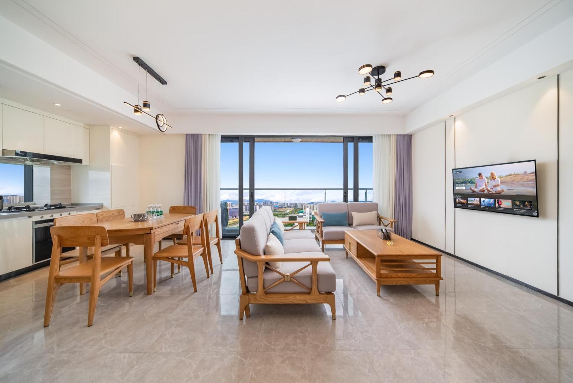 Puhai Sea View Apt By Hailan Tour At Sanya Yazhou Bay#Only 100 Meters To Beach And Sea Swimming Area Exterior foto