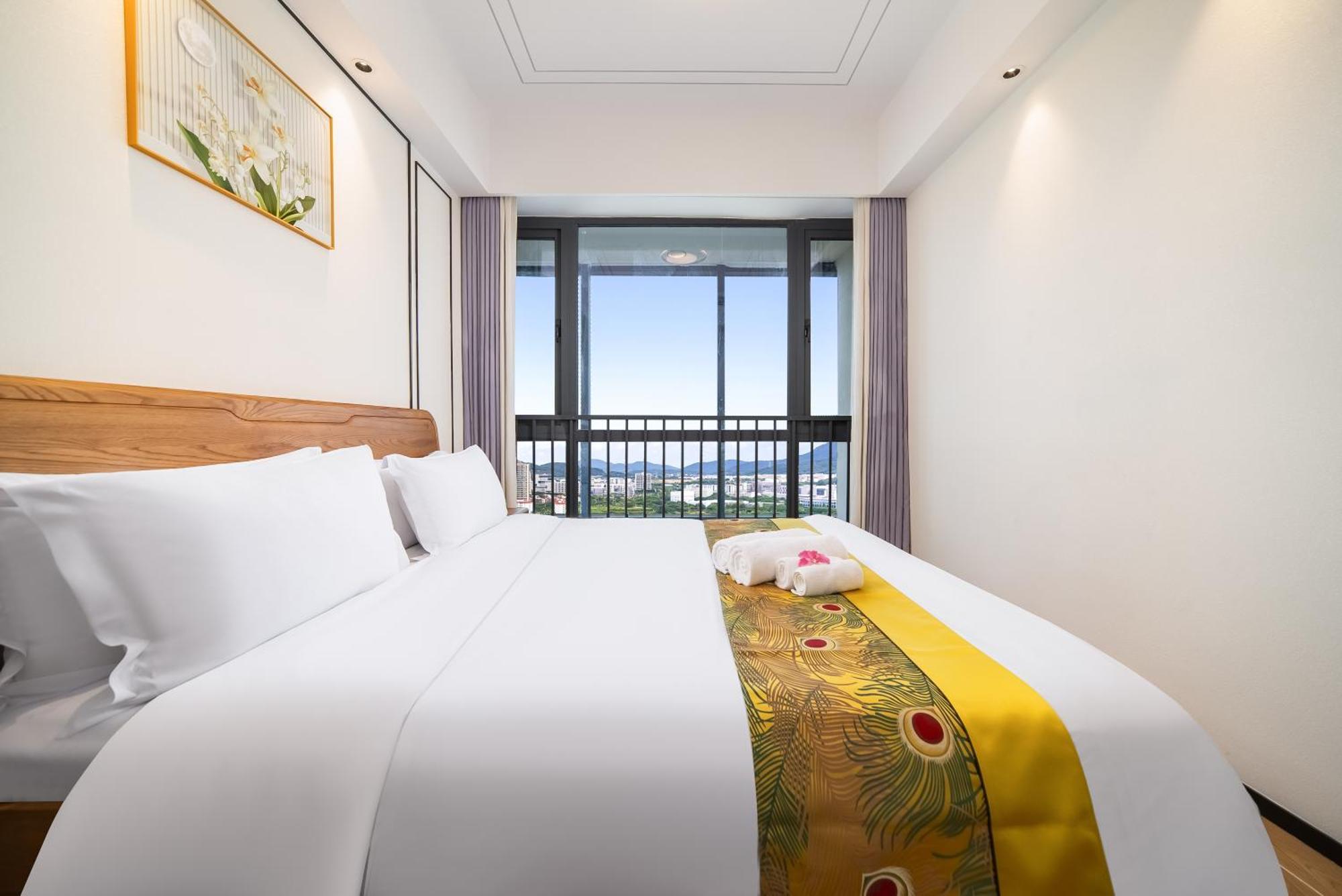 Puhai Sea View Apt By Hailan Tour At Sanya Yazhou Bay#Only 100 Meters To Beach And Sea Swimming Area Exterior foto