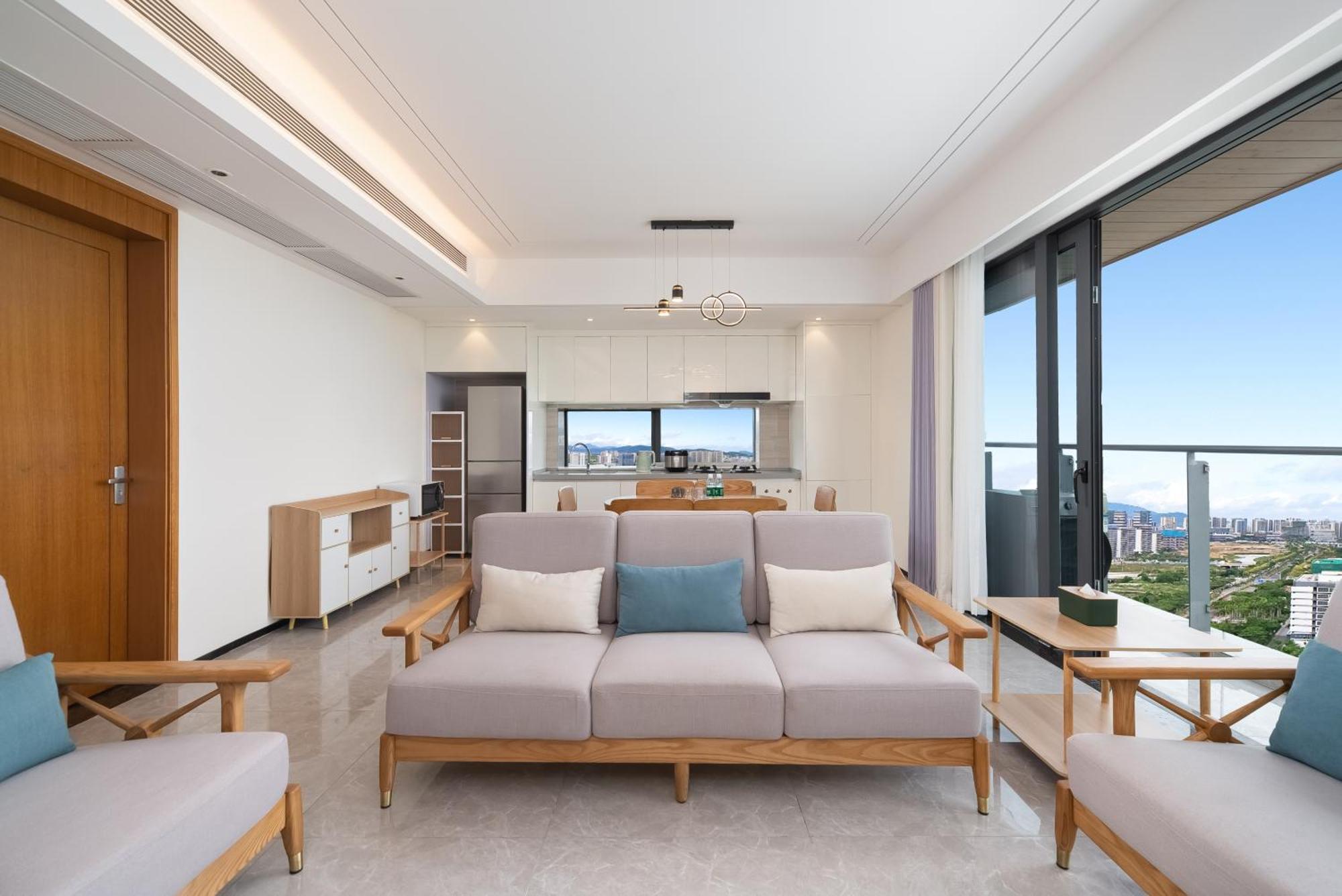 Puhai Sea View Apt By Hailan Tour At Sanya Yazhou Bay#Only 100 Meters To Beach And Sea Swimming Area Exterior foto