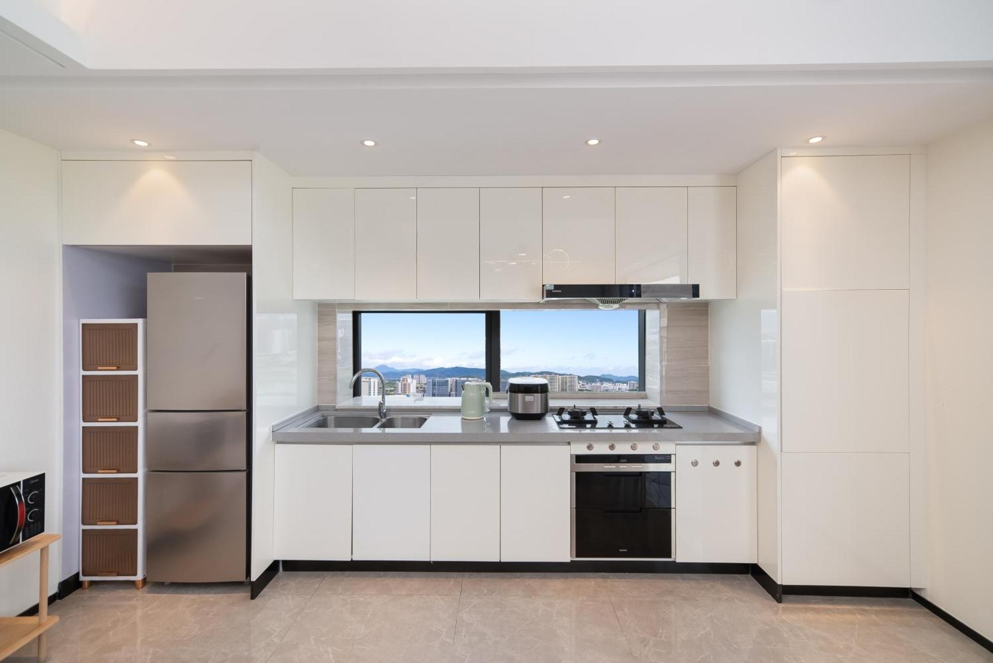 Puhai Sea View Apt By Hailan Tour At Sanya Yazhou Bay#Only 100 Meters To Beach And Sea Swimming Area Exterior foto