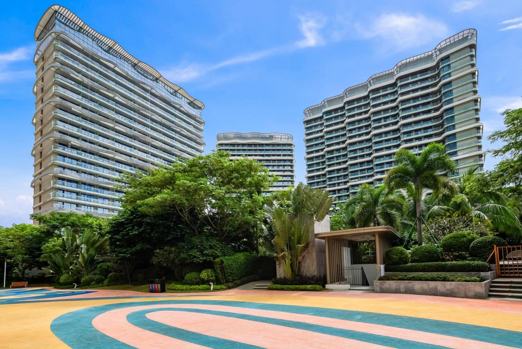 Puhai Sea View Apt By Hailan Tour At Sanya Yazhou Bay#Only 100 Meters To Beach And Sea Swimming Area Exterior foto