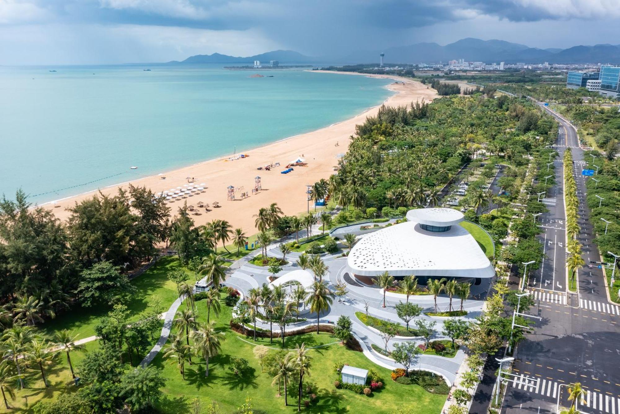 Puhai Sea View Apt By Hailan Tour At Sanya Yazhou Bay#Only 100 Meters To Beach And Sea Swimming Area Exterior foto