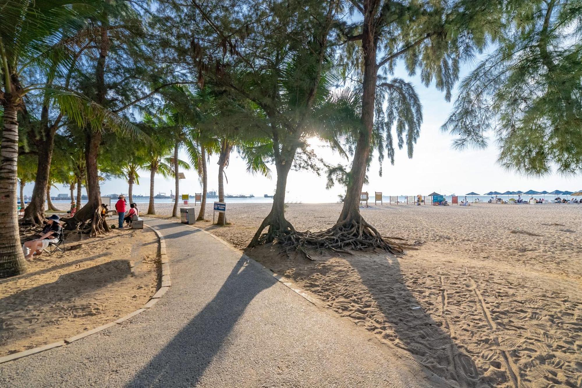 Puhai Sea View Apt By Hailan Tour At Sanya Yazhou Bay#Only 100 Meters To Beach And Sea Swimming Area Exterior foto