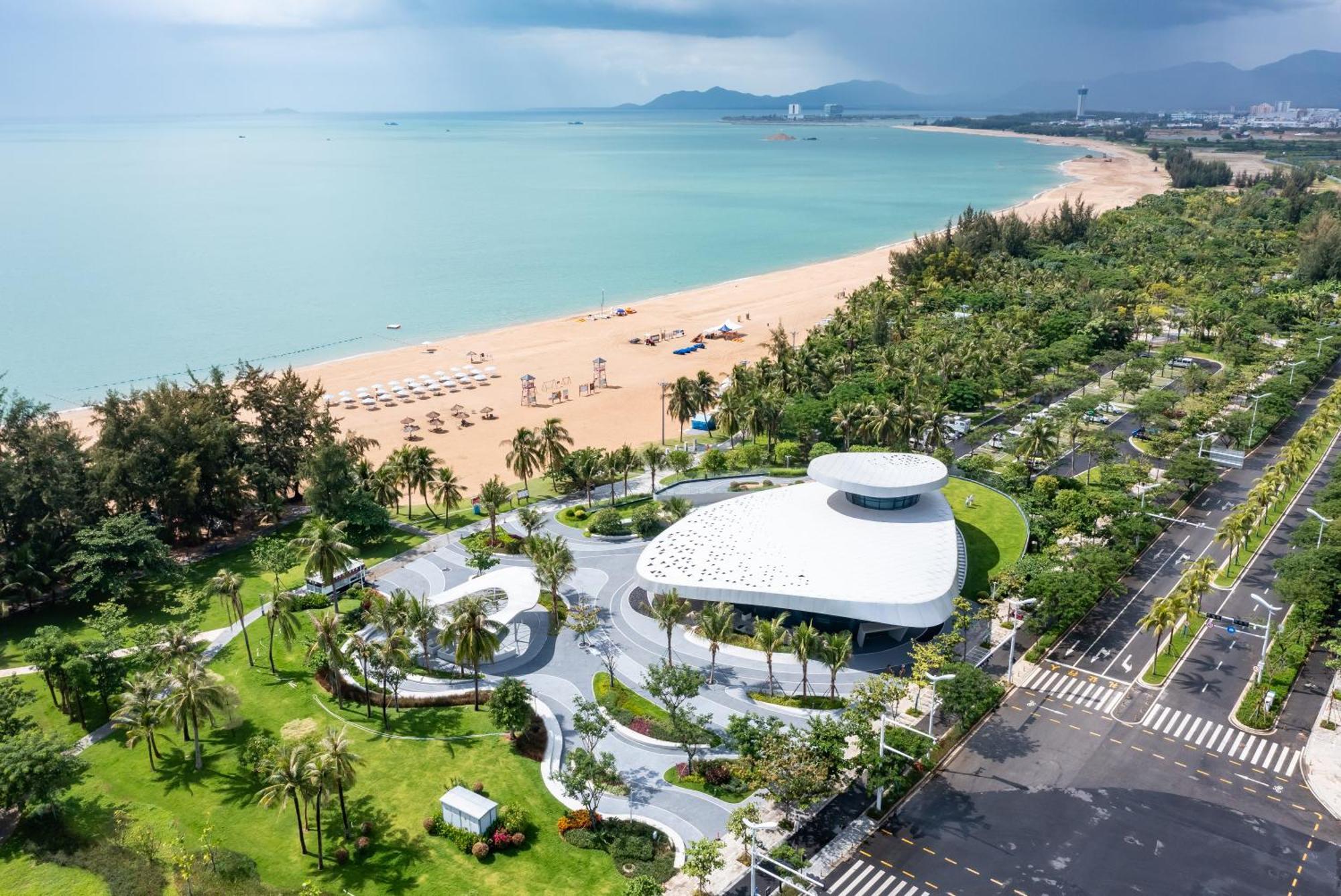 Puhai Sea View Apt By Hailan Tour At Sanya Yazhou Bay#Only 100 Meters To Beach And Sea Swimming Area Exterior foto