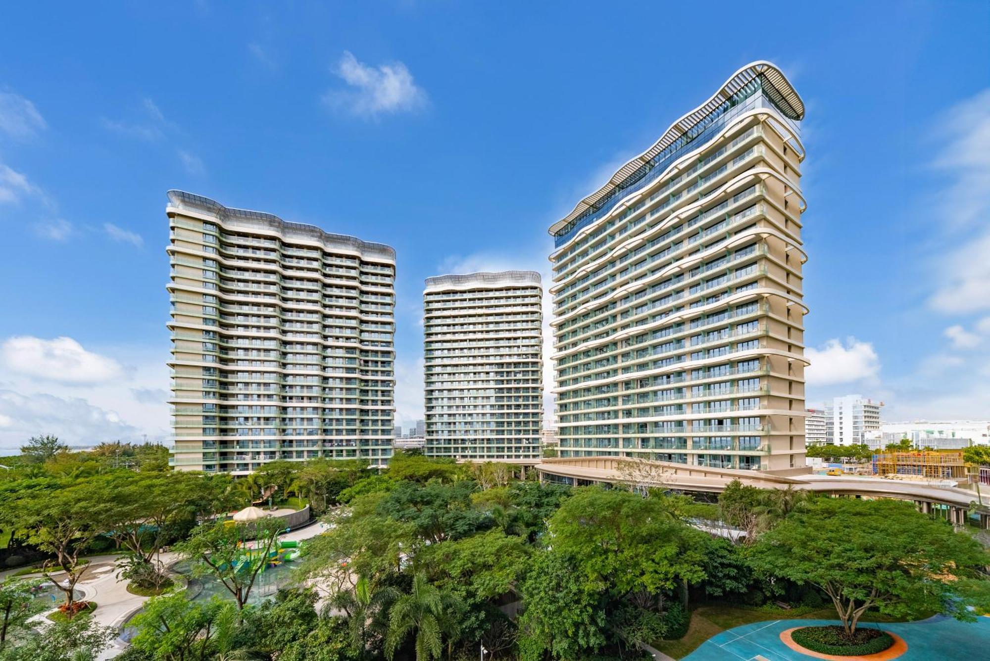 Puhai Sea View Apt By Hailan Tour At Sanya Yazhou Bay#Only 100 Meters To Beach And Sea Swimming Area Exterior foto