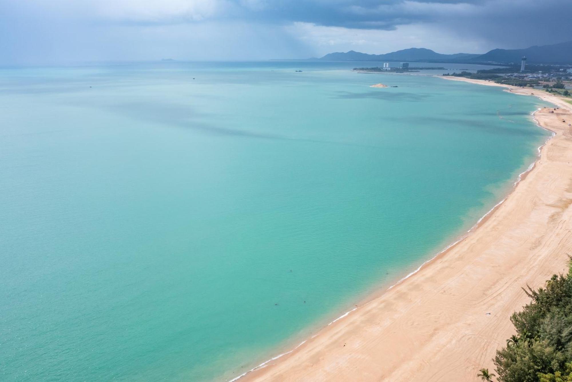 Puhai Sea View Apt By Hailan Tour At Sanya Yazhou Bay#Only 100 Meters To Beach And Sea Swimming Area Exterior foto